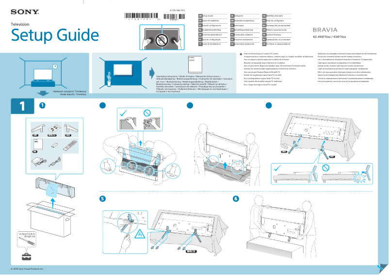 Page n°1 - Manuel utilisateur Sony Bravia KD-49XF7073