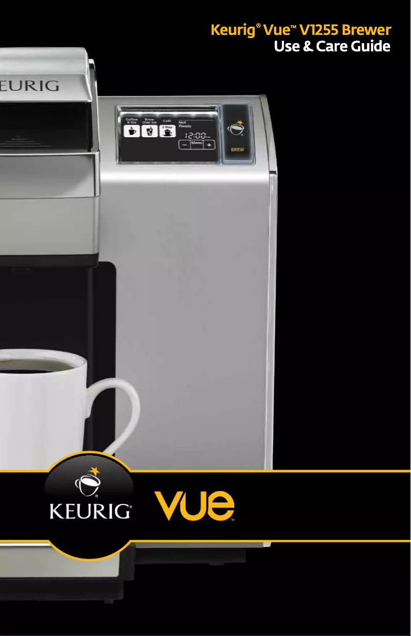 Page 1 de la notice Manuel utilisateur Keurig Vue V1255