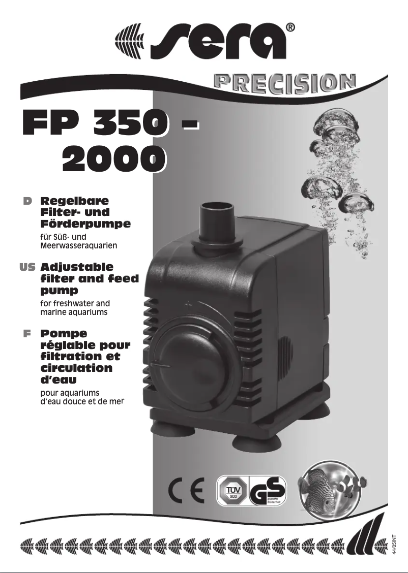 Image de la première page du manuel de l'appareil FP 750