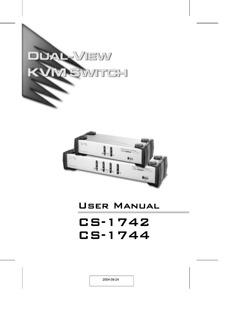 Image de la première page du manuel de l'appareil CS-1742