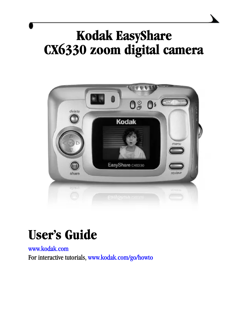 Page 1 de la notice Manuel utilisateur Kodak EasyShare CX6330