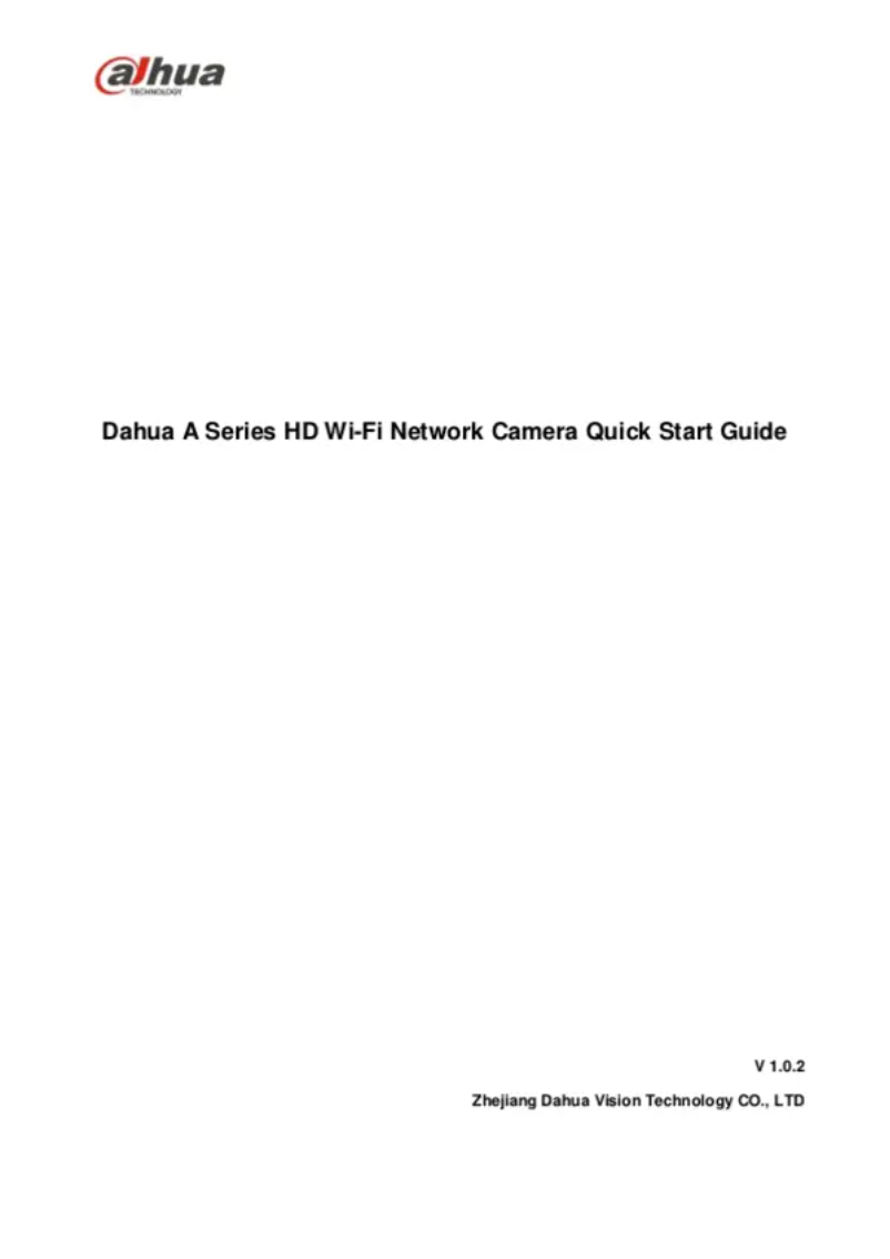 Page n°1 - Manuel utilisateur Dahua Technology IPC-A35