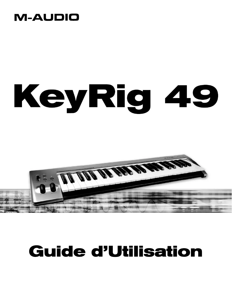 Page n°1 - Manuel utilisateur M-Audio KeyRig 49