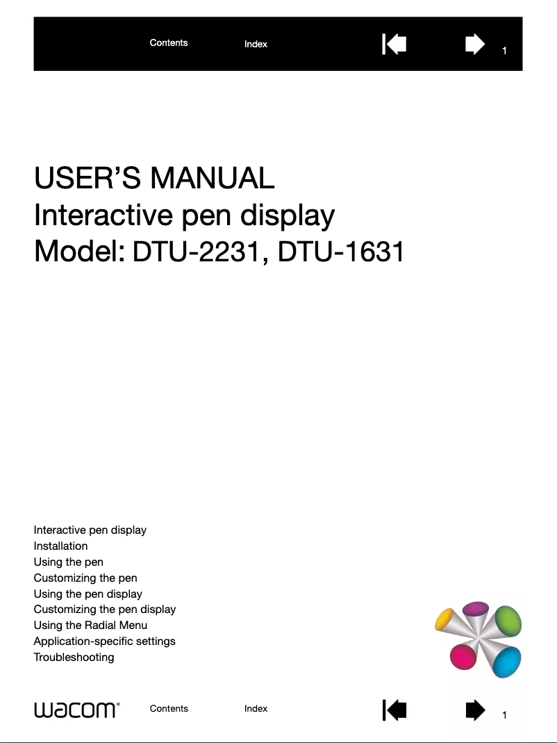 Image de la première page du manuel de l'appareil CintiQ DTU-1631