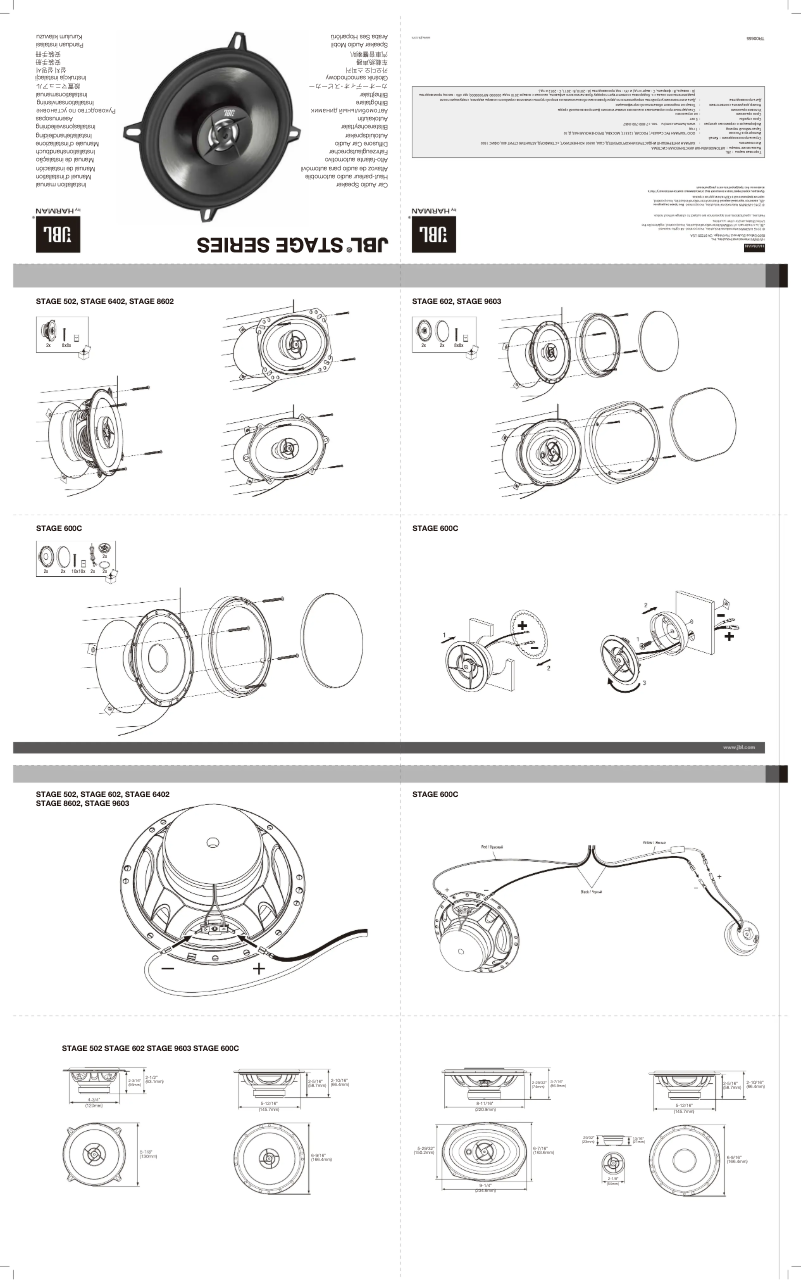 Page 1 de la notice Manuel utilisateur JBL Stage 502