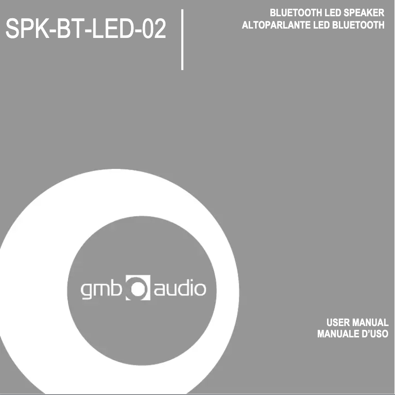 Page n°1 - Manuel utilisateur Gembird SPK-BT-LED-02