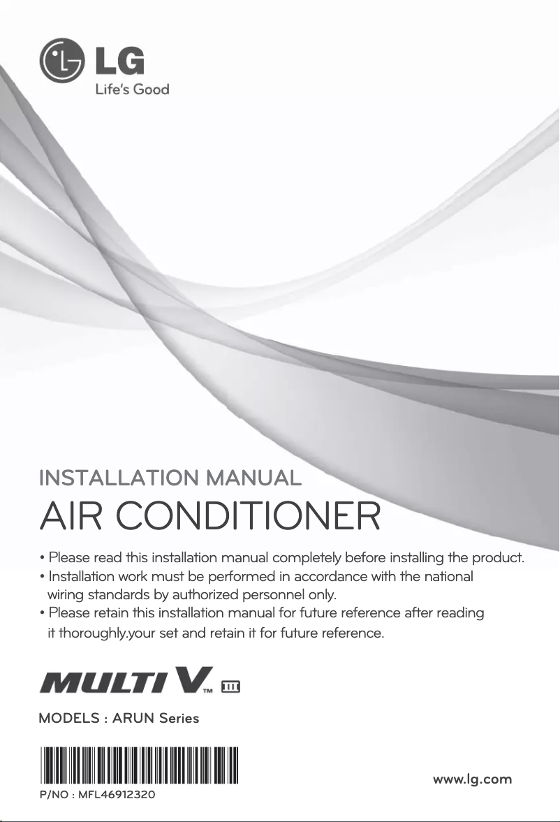 Página 1 del manual Manual de usuario LG ARUN100LH3