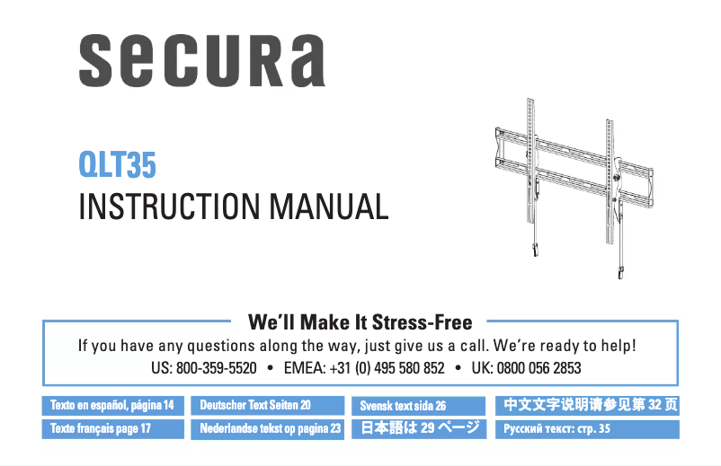 Page n°1 - Guide d'installation Secura QLT35