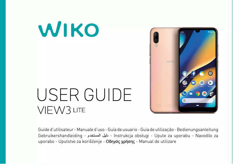 Page 1 de la notice Manuel utilisateur Wiko View 3 Lite