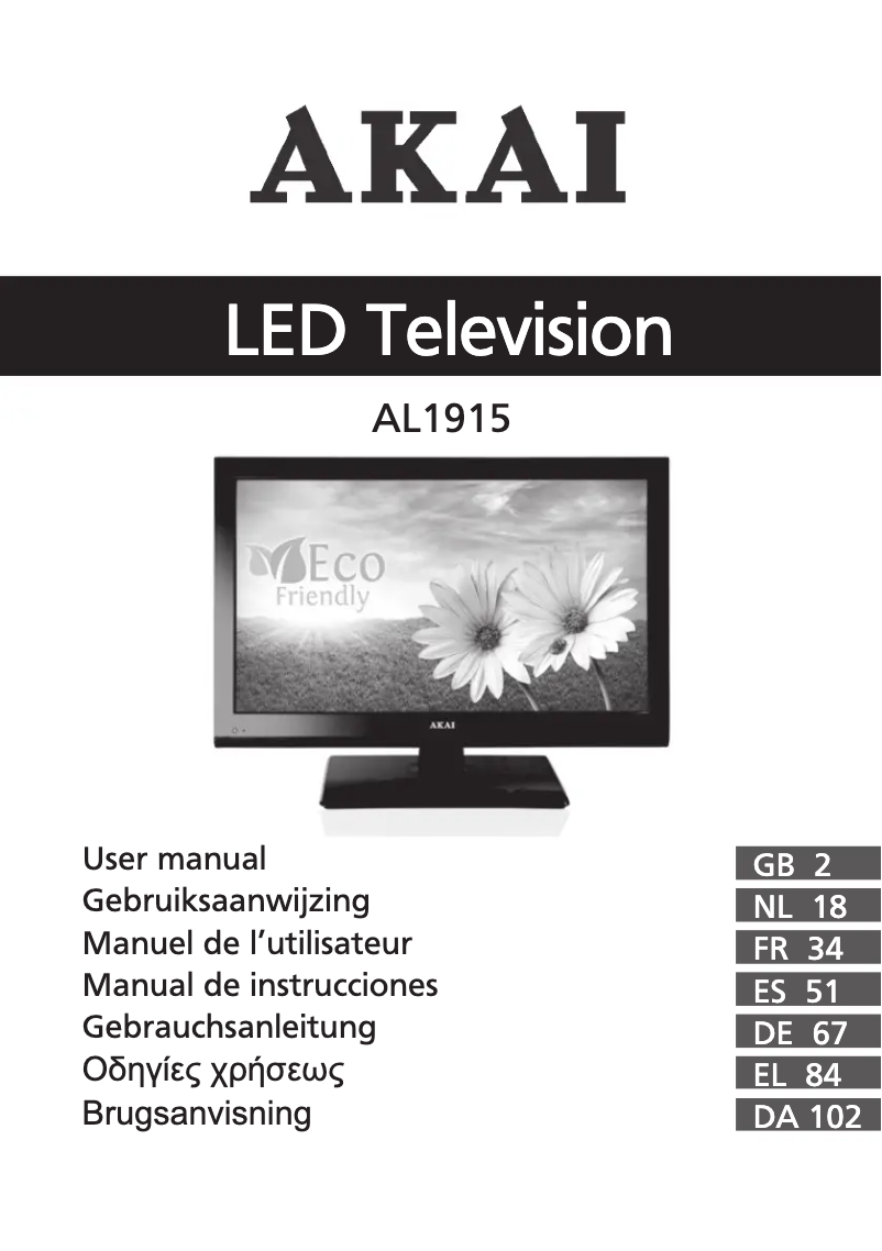 Página 1 del manual Manual de usuario AKAI AL1915