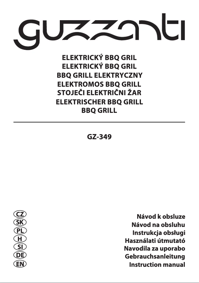 Image de la première page du manuel de l'appareil GZ-349