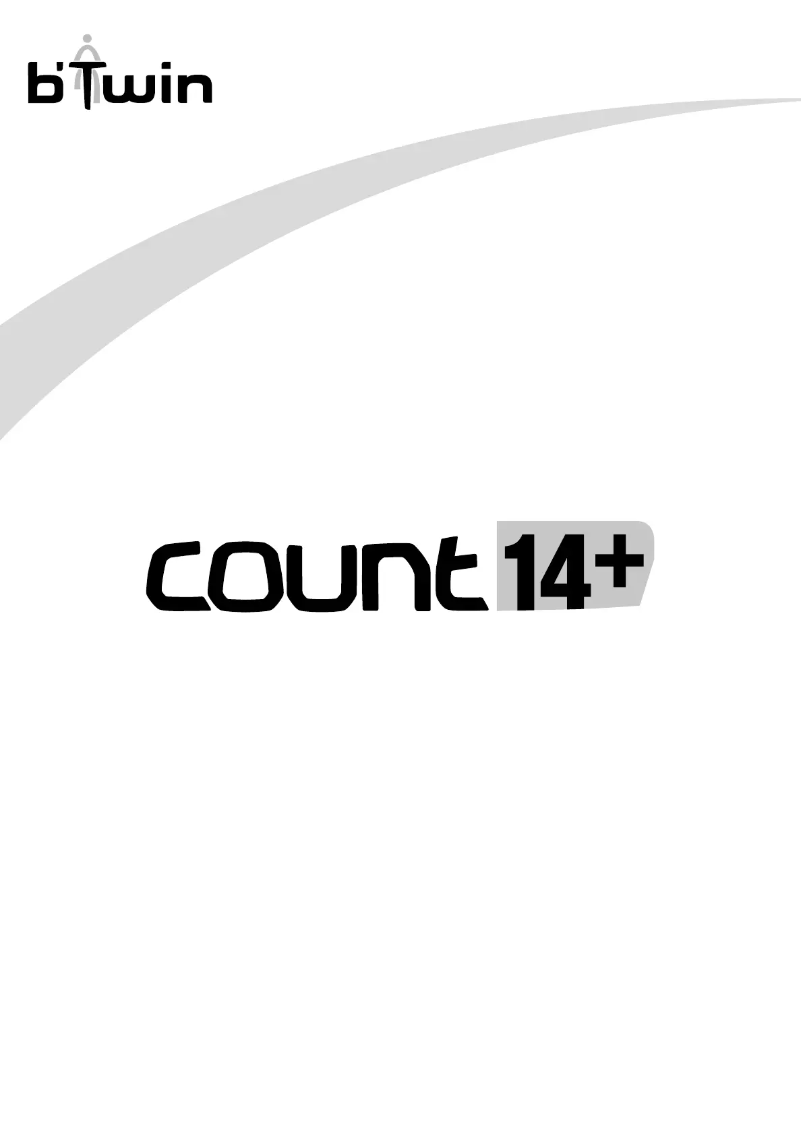 Image de la première page du manuel de l'appareil Count14+