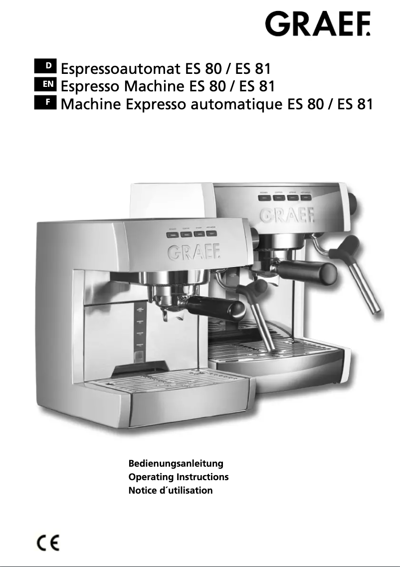 Página 1 del manual Manual de usuario Graef ES 81