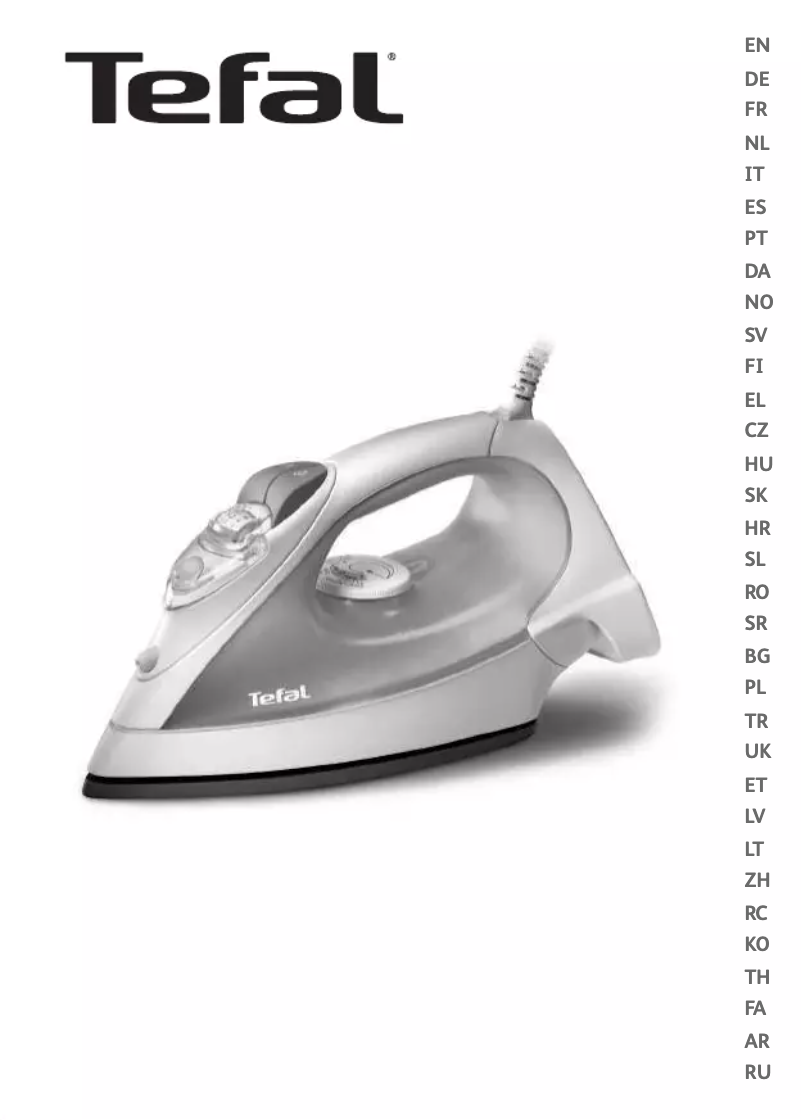 Page n°1 - Manuel utilisateur Tefal Supergliss FV3320
