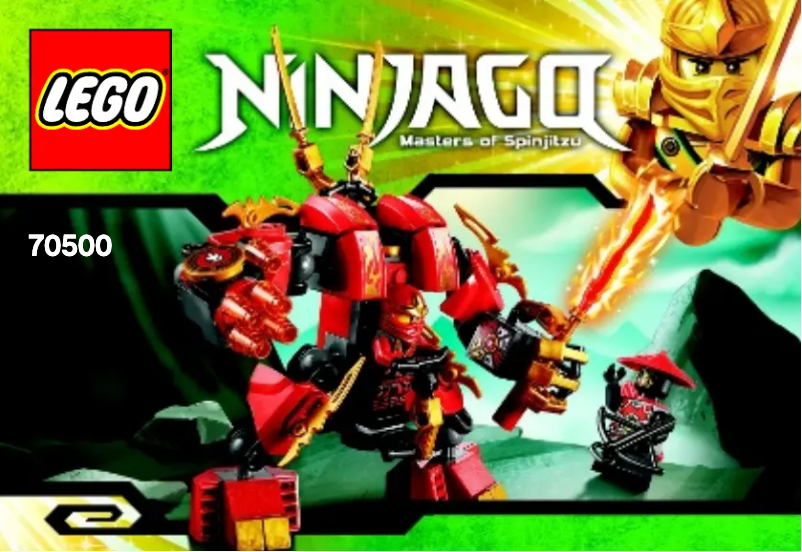 Page 1 de la notice Manuel utilisateur Lego Ninjago 70500