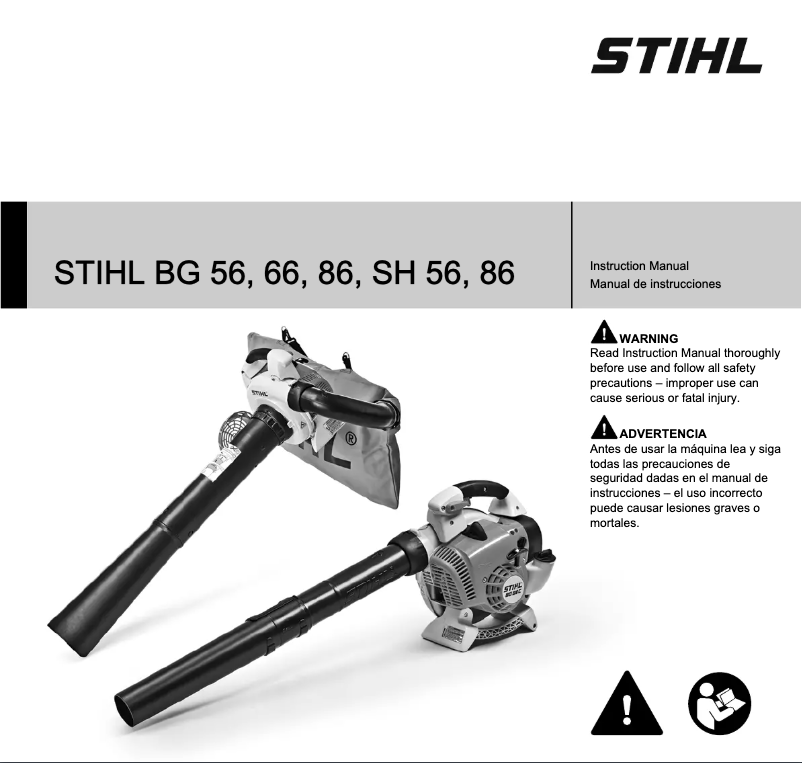 Page 1 de la notice Manuel utilisateur Stihl BG 56 C-E
