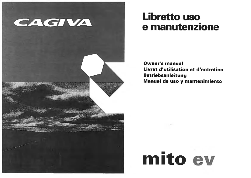 Page 1 de la notice Manuel utilisateur Cagiva Mito EV (2003)
