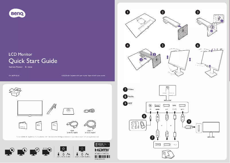 Image de la première page du manuel de l'appareil BL2485TC