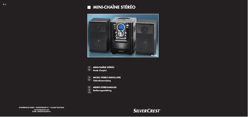 Image de la première page du manuel de l'appareil KH 2305