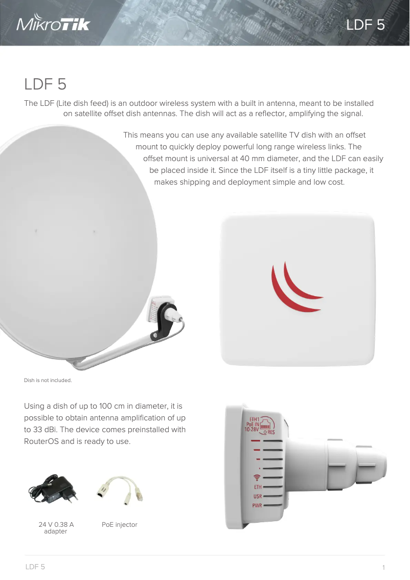 Image de la première page du manuel de l'appareil LDF 5