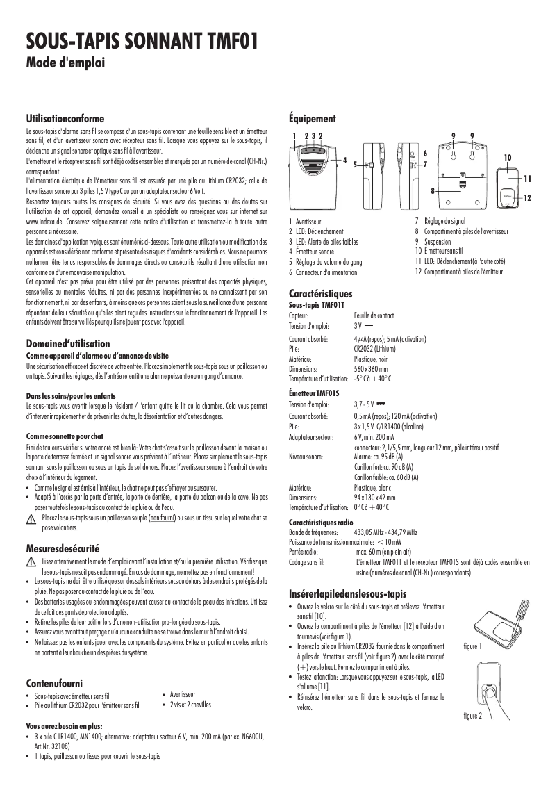 Página 1 del manual Manual de usuario Pentatech TMF01