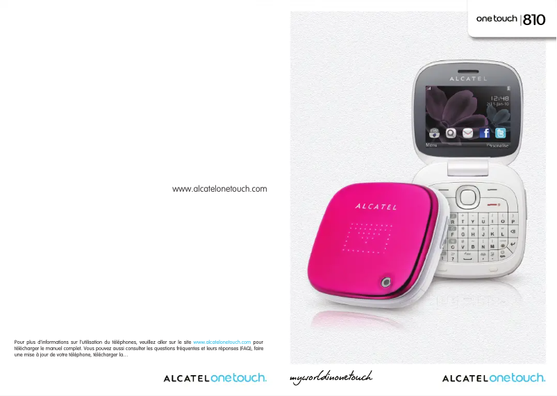 Page 1 de la notice Manuel utilisateur Alcatel One Touch 810