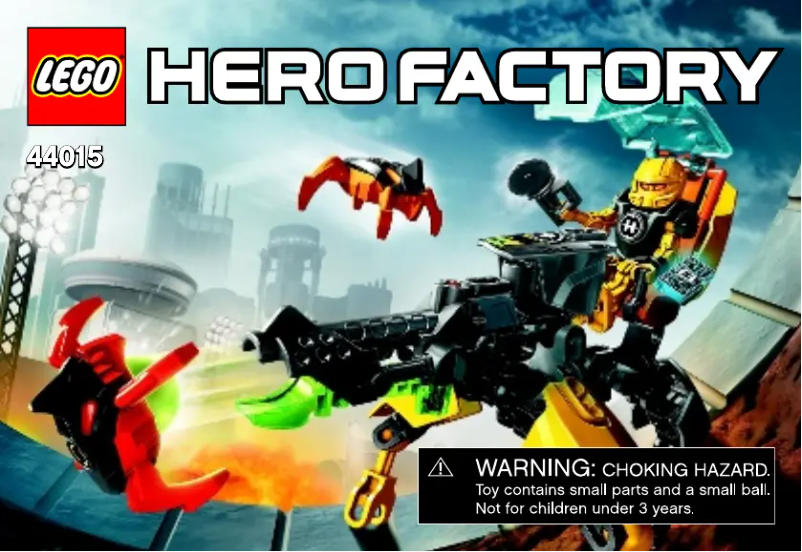 Page 1 de la notice Manuel utilisateur Lego Hero Factory 44015
