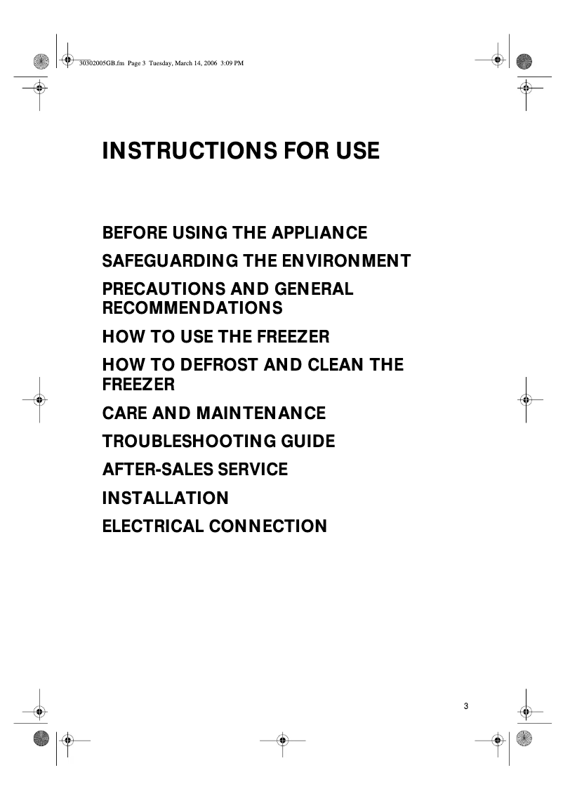 Image de la première page du manuel de l'appareil WV1400 A+W