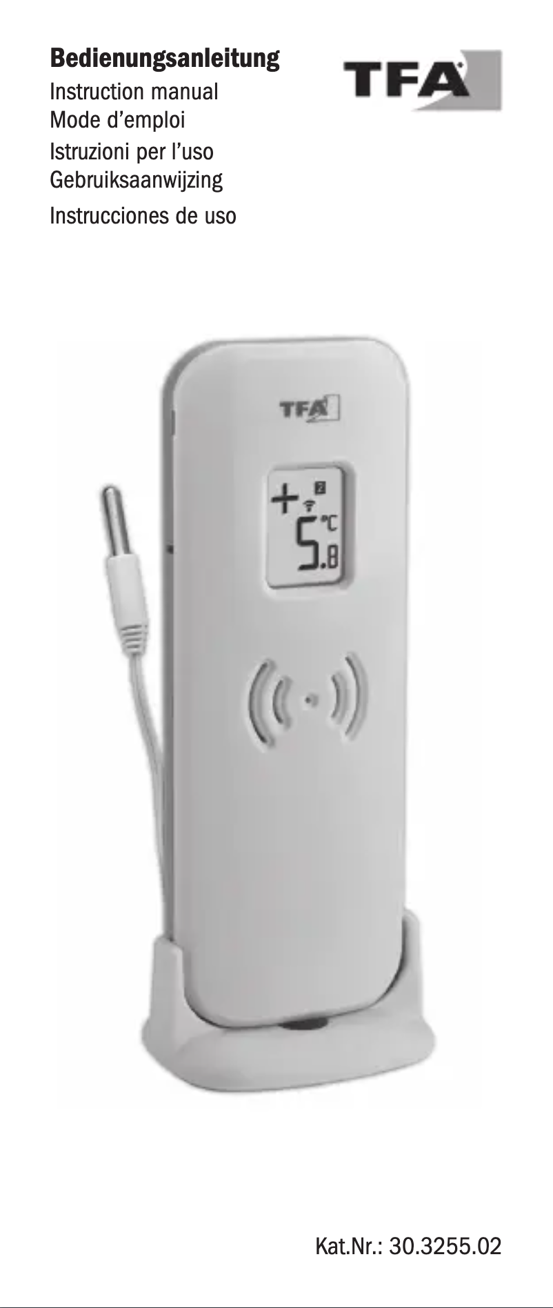 Page 1 de la notice Manuel utilisateur TFA 30.3255.02