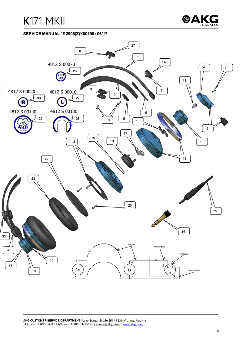 Image de la première page du manuel de l'appareil K171 MKII