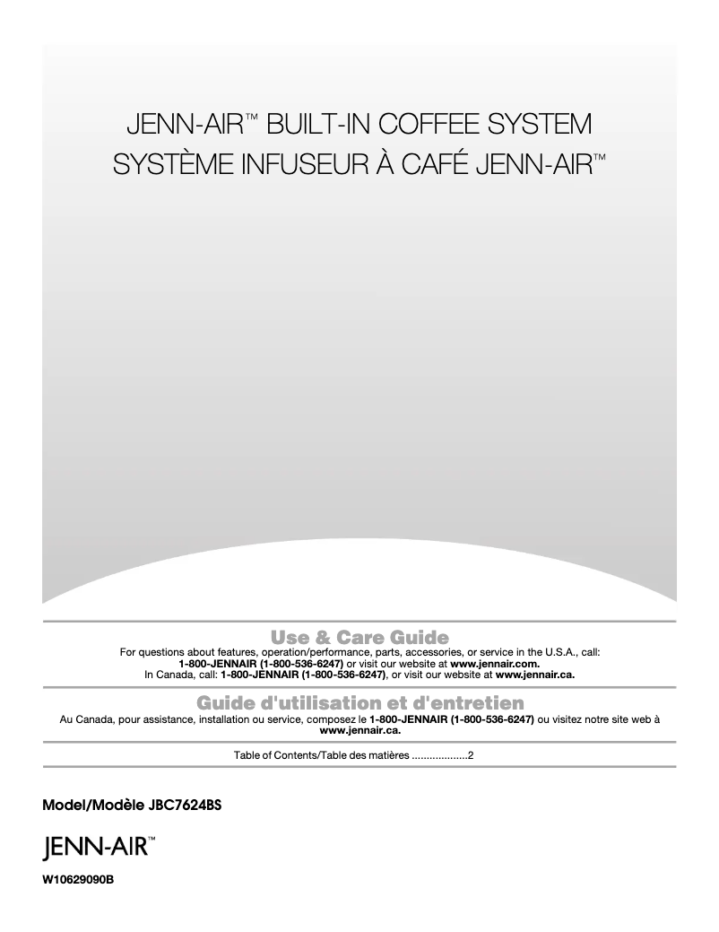 Image de la première page du manuel de l'appareil JBC7624BS