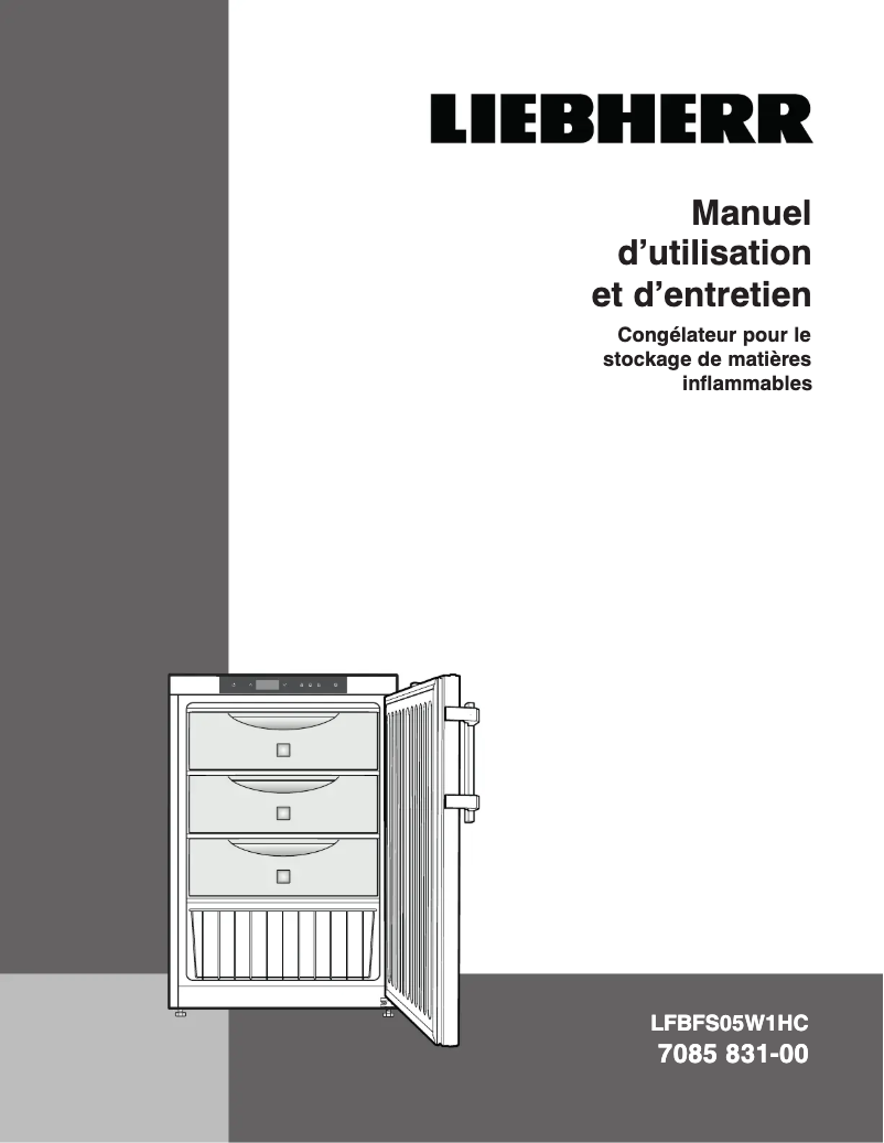 Page n°1 - Manuel utilisateur Liebherr LGUex 1500