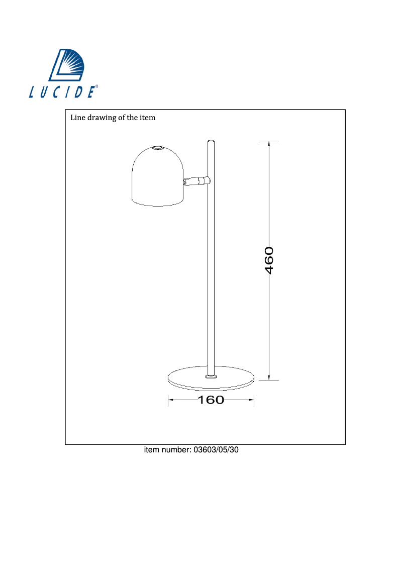Page n°1 - Manuel utilisateur Lucide Skanska 03603/05/30