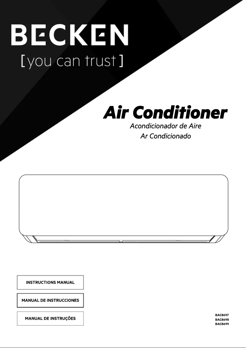 Imagen de la primera página del manual del dispositivo BAC8699