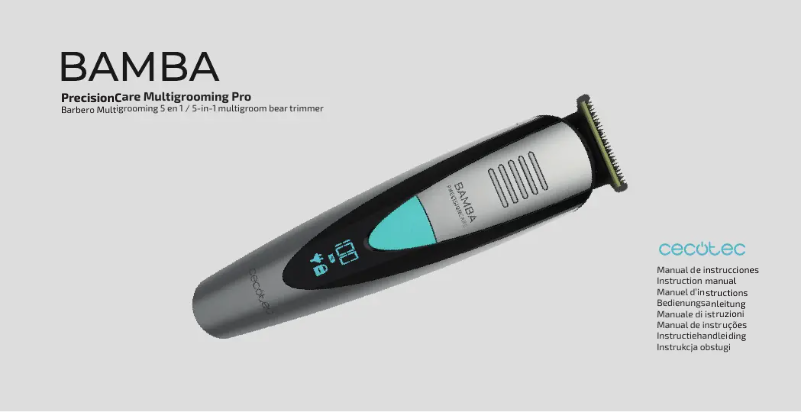 Page n°1 - Manuel utilisateur Cecotec PrecisionCare ProClipper Titanium Go