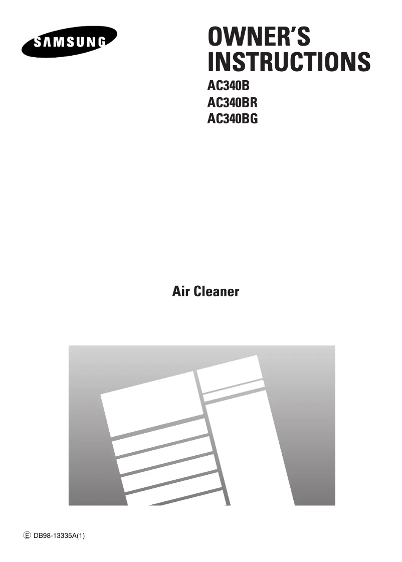 Image de la première page du manuel de l'appareil AC340BR