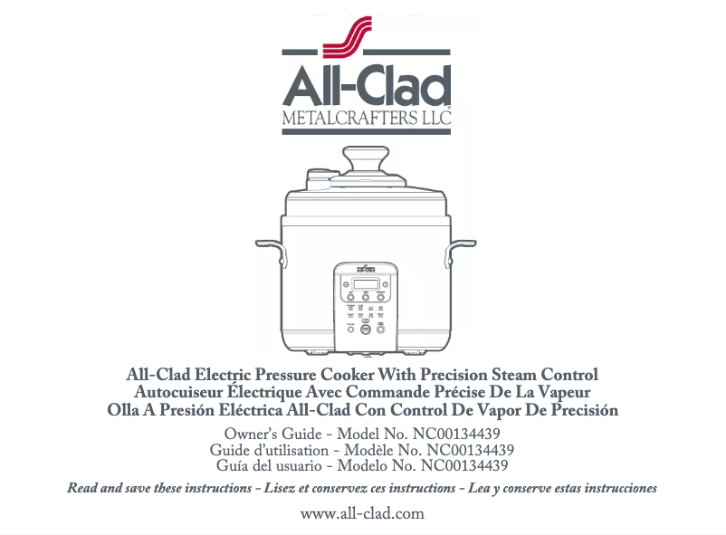 Page 1 de la notice Manuel utilisateur All-Clad CZ720051