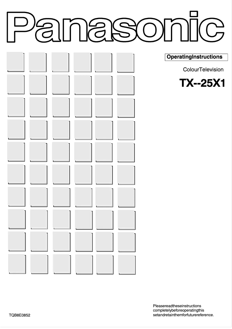 Image de la première page du manuel de l'appareil TX-25X1