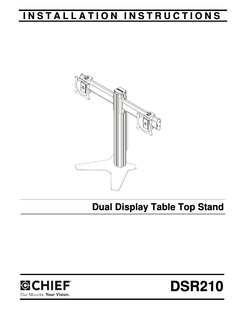 Page n°1 - Manuel utilisateur Chief DSR210B