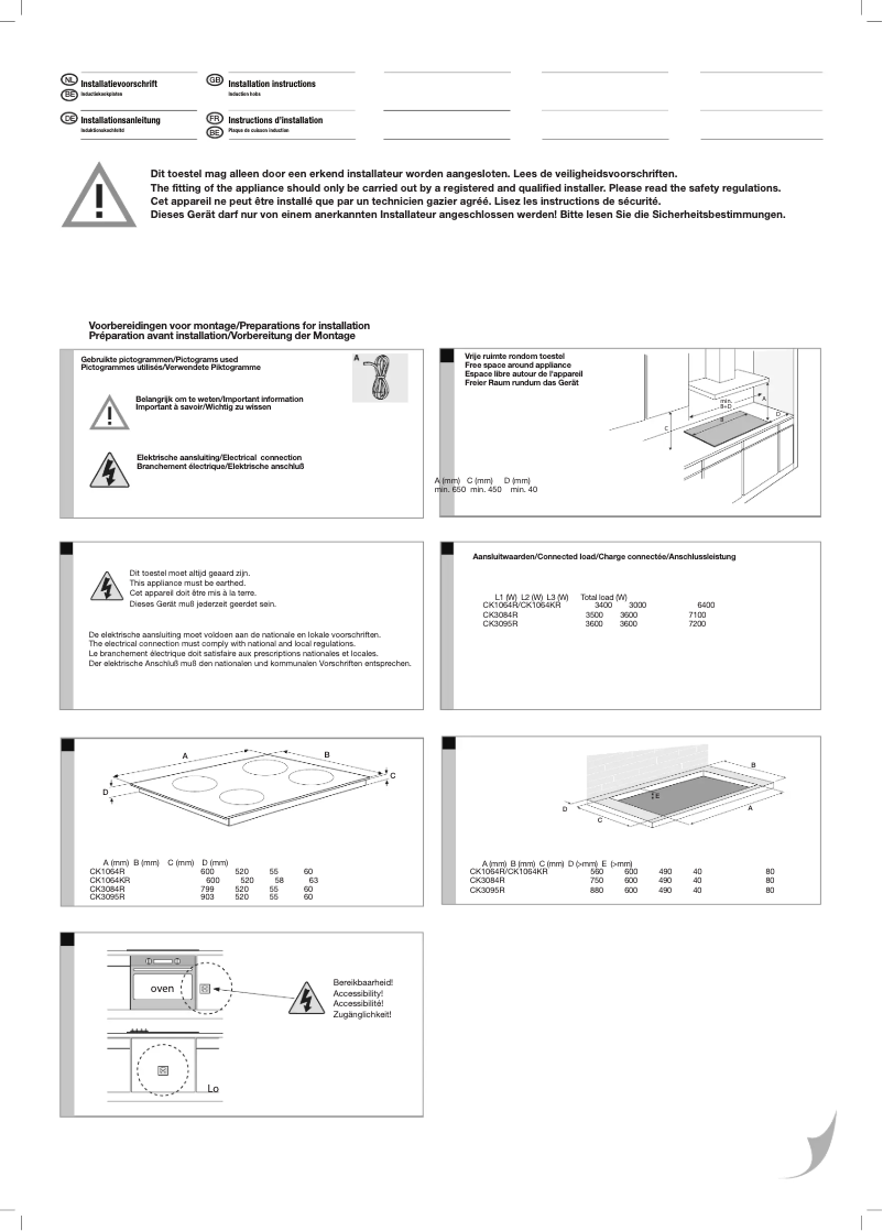Page 1 de la notice Guide d'installation Pelgrim CK1064R