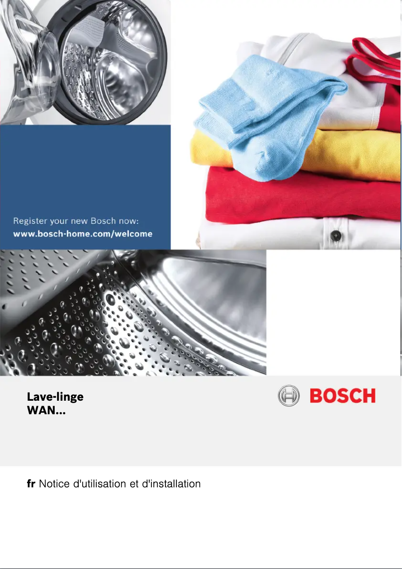 Page n°1 - Manuel utilisateur Bosch WAN24240CH