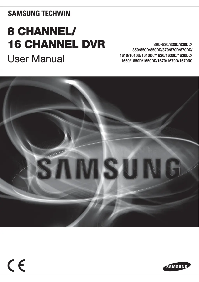 Page 1 de la notice Manuel utilisateur Samsung SRD-1630D