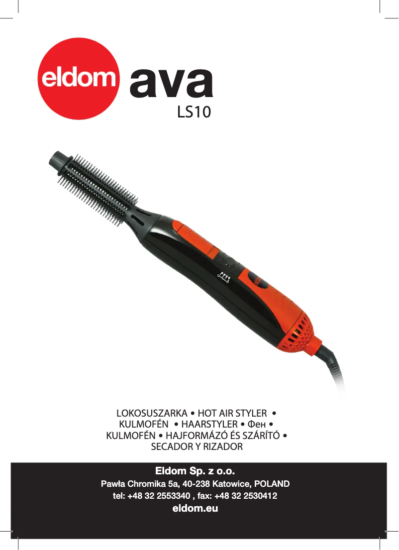 Page 1 de la notice Manuel utilisateur Eldom Ava LS10