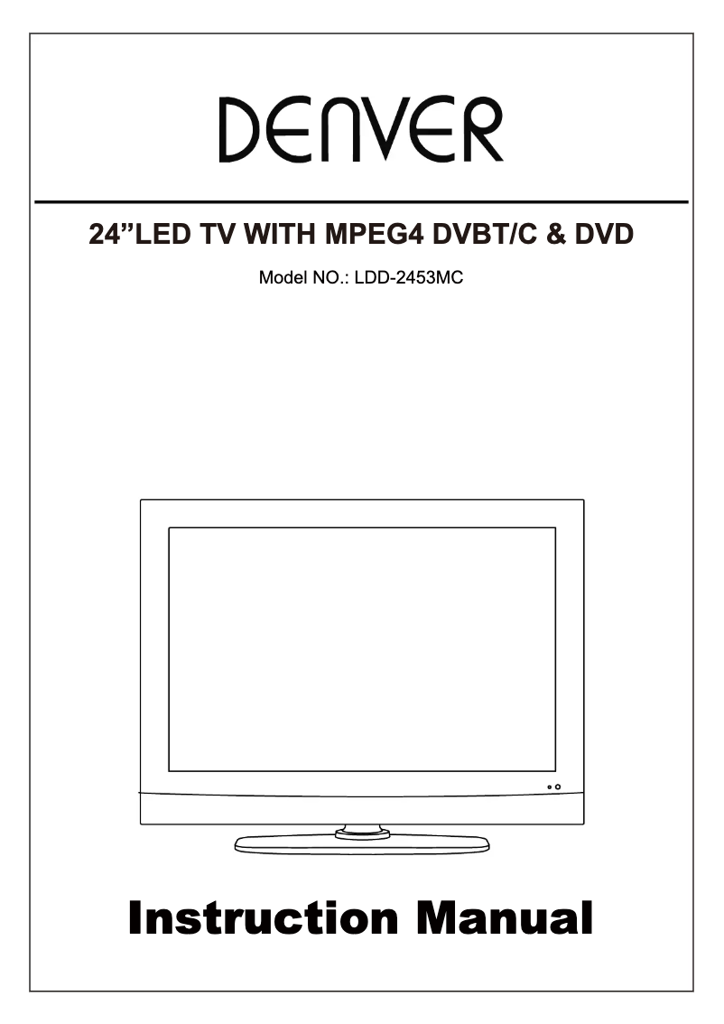 Page 1 de la notice Manuel utilisateur Denver LDD-2453MC