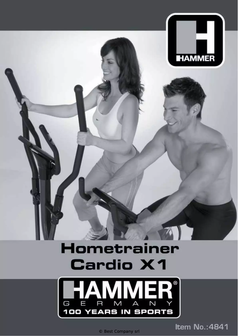 Page 1 de la notice Manuel utilisateur Hammer Cardio X1