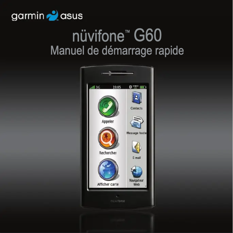Image de la première page du manuel de l'appareil Nuvifone G60