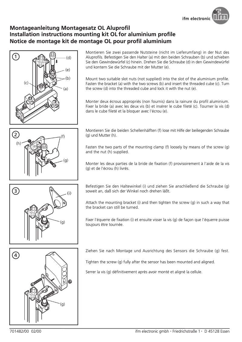Page n°1 - Manuel utilisateur IFM E20880