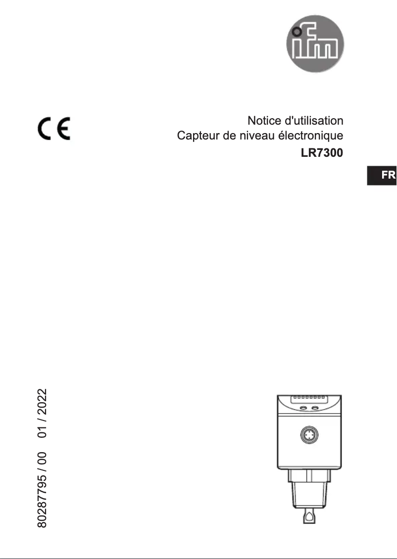 Page n°1 - Manuel utilisateur IFM LR7300