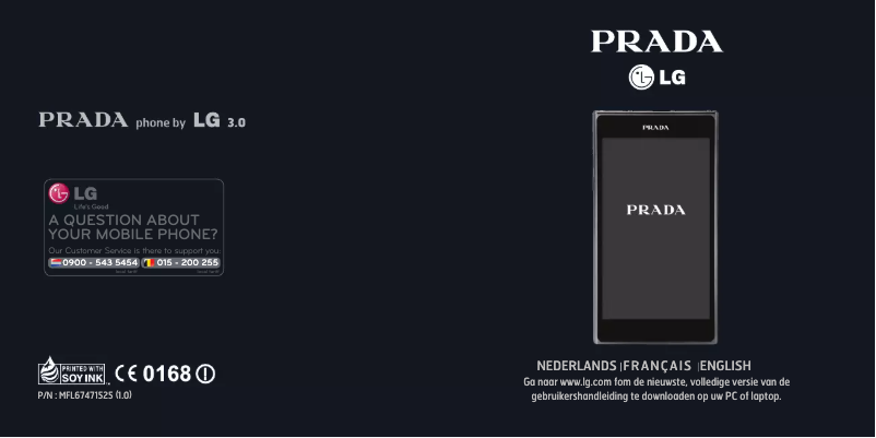 Página 1 del manual Manual de usuario LG PRADA P940
