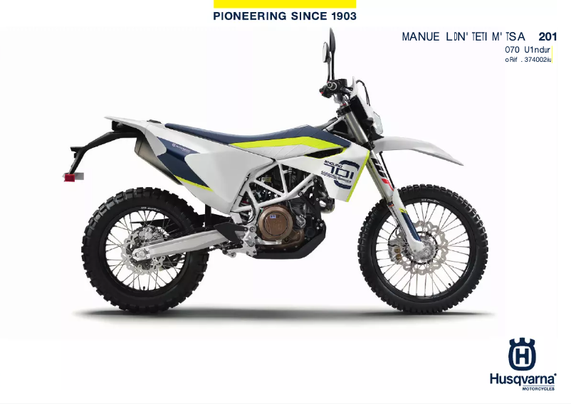 Imagen de la primera página del manual del dispositivo 701 Enduro (2017)